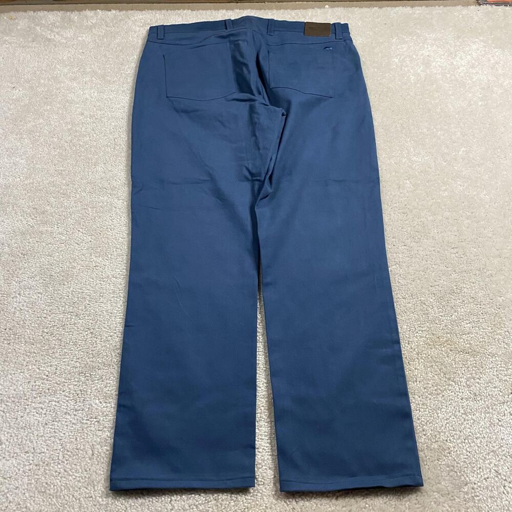 Onward Reserve Pants Mens 38x32* Blue Stretch Chino 5 Pocket Casual Cotton